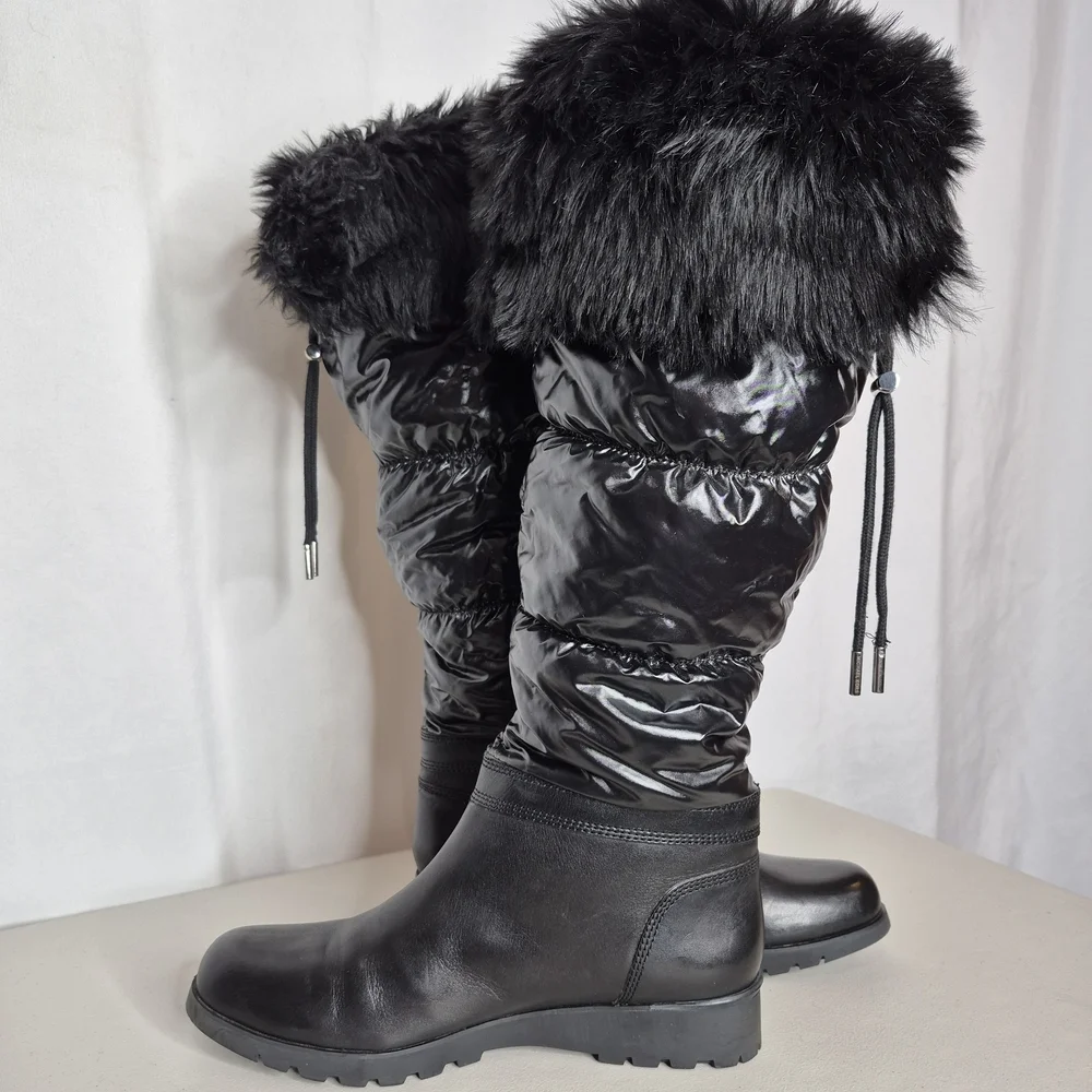 MICHAEL Michael Kors Brandy Tall Nylon Snow Boots - Size 9